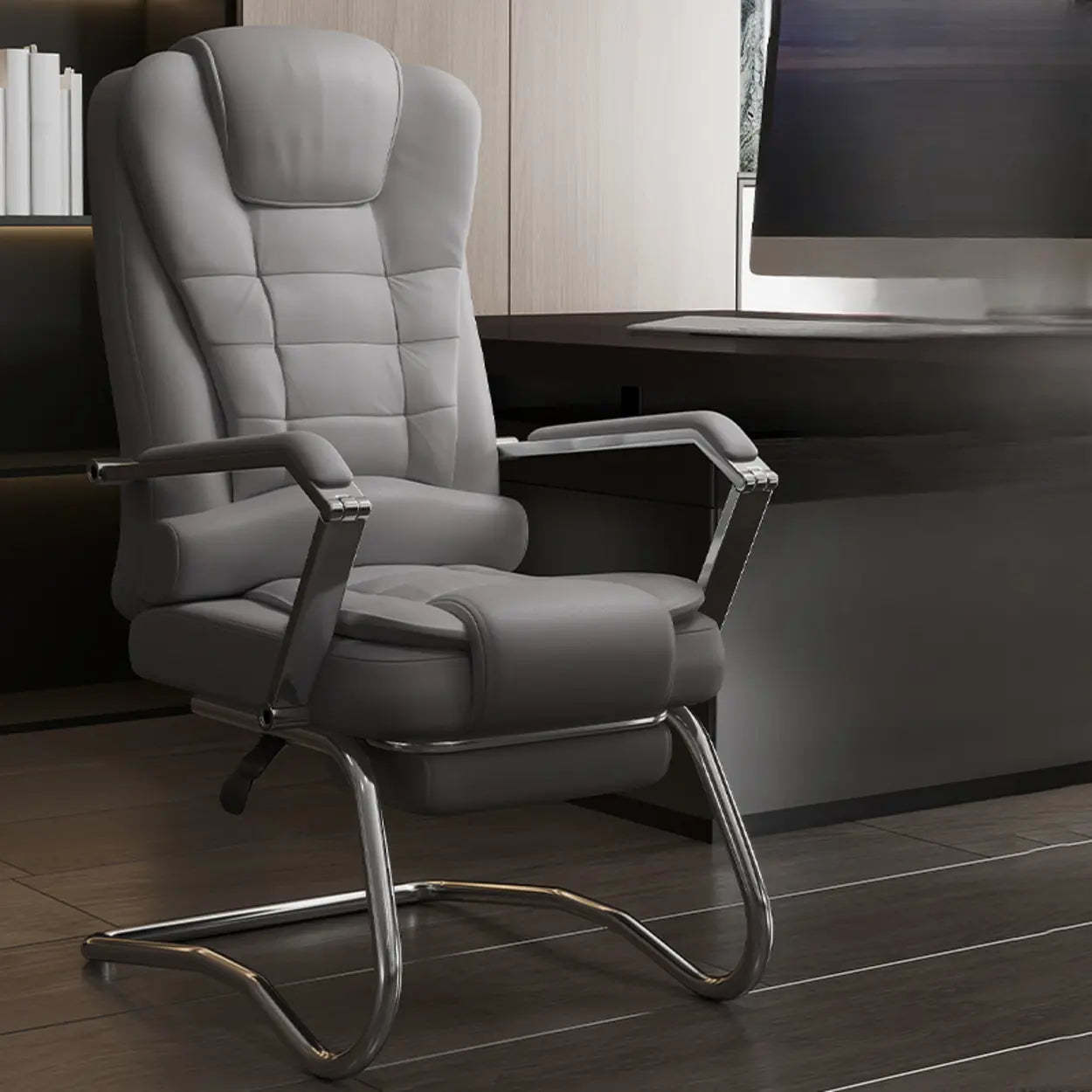 Executive Leather High-Back Office Chair