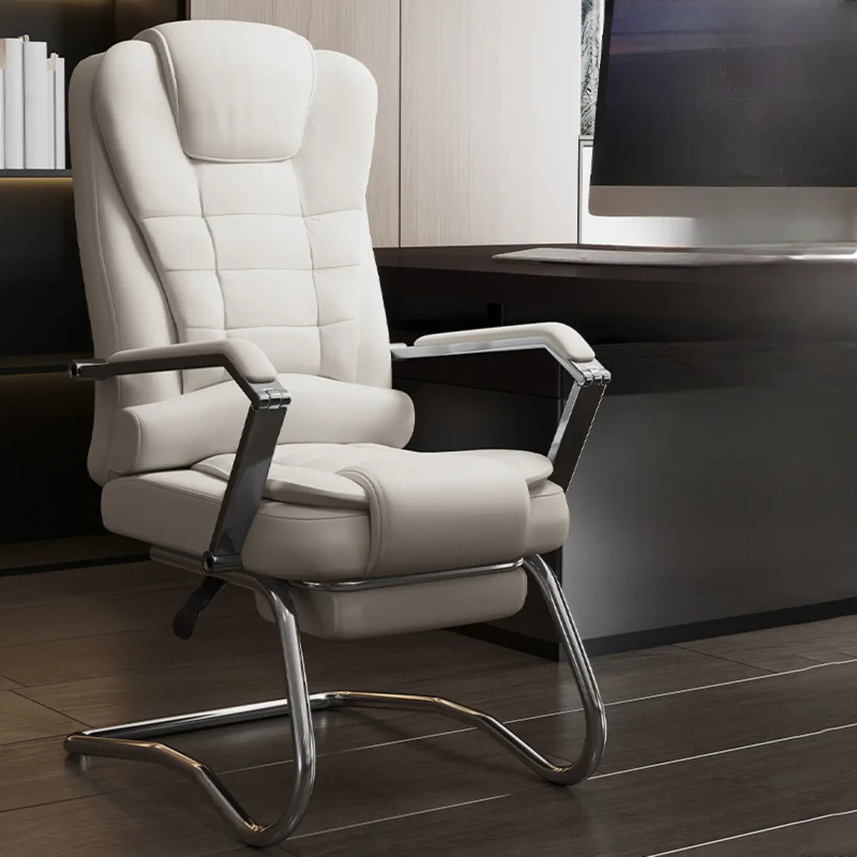 Executive Leather High-Back Office Chair