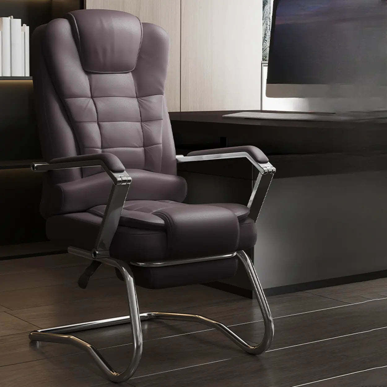 Executive Leather High-Back Office Chair