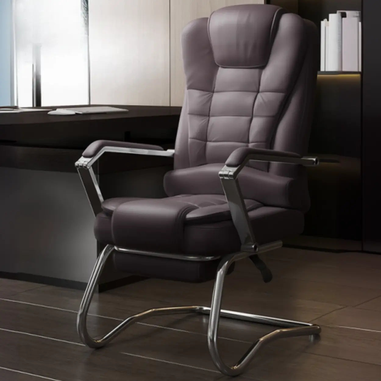 Executive Leather High-Back Office Chair