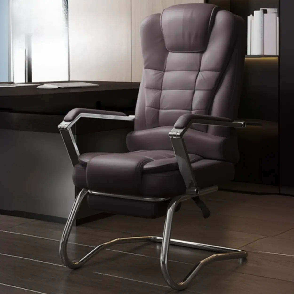 Executive Leather High-Back Office Chair