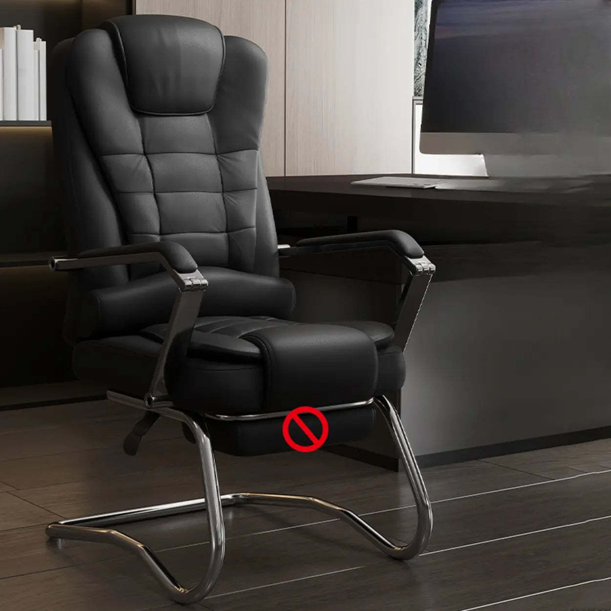 Executive Leather High-Back Office Chair