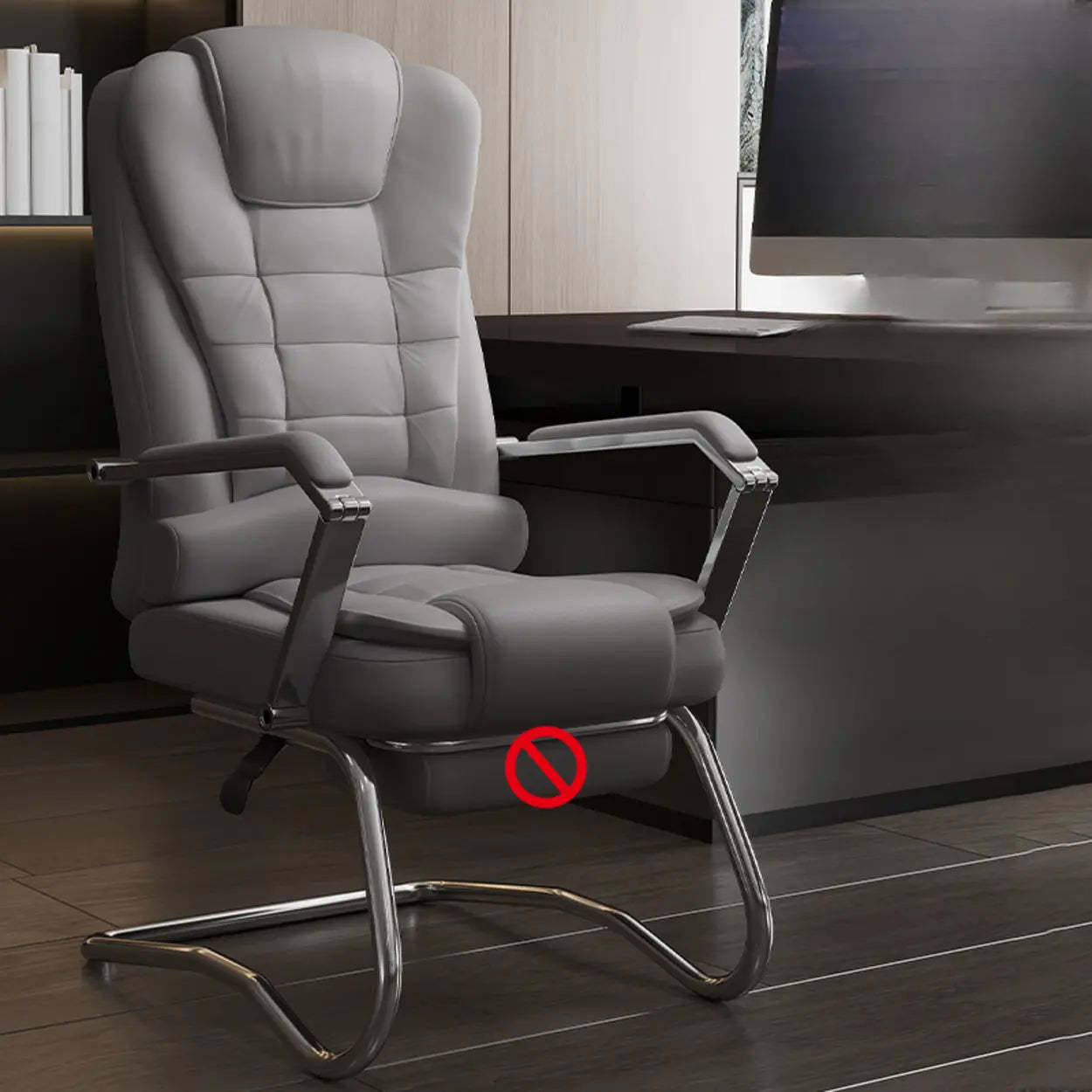 Executive Leather High-Back Office Chair