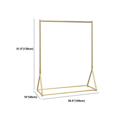 Minimalist Gold Metal Freestanding Coat Rack