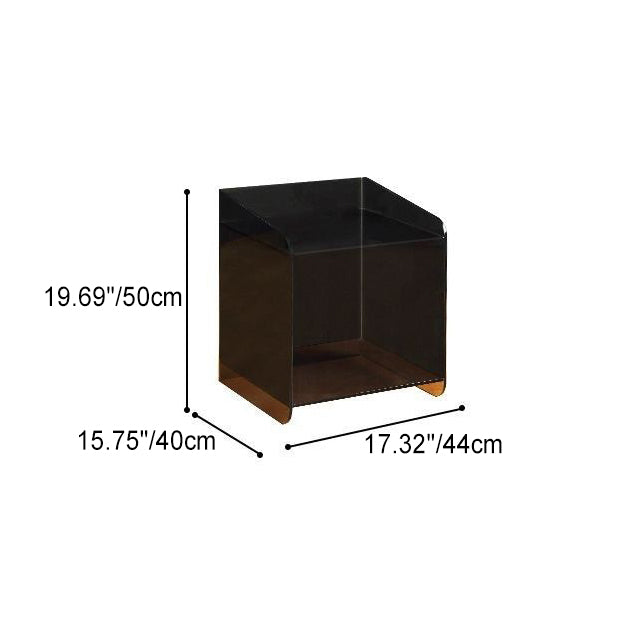 Minimalist Acrylic End Table 2-Tier