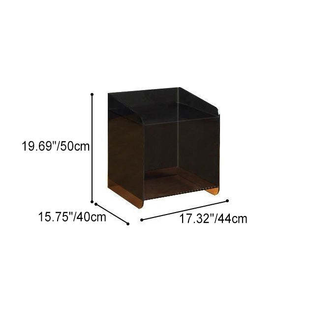 Minimalist Acrylic End Table 2-Tier