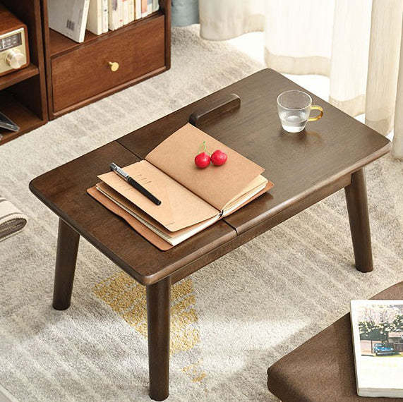 Japanese Wood 1-Tier End Table