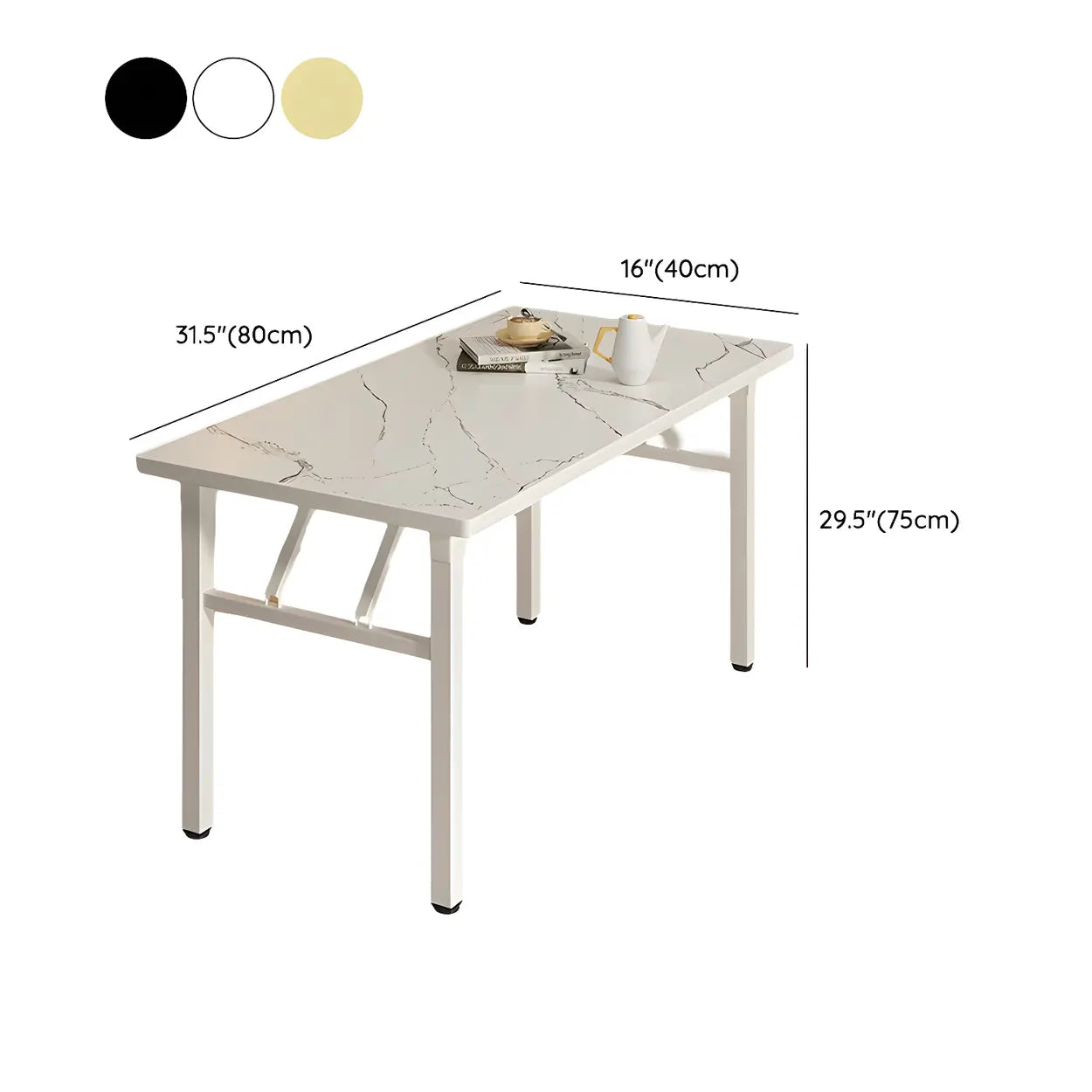 Modern Rectangular Folding Dining Table