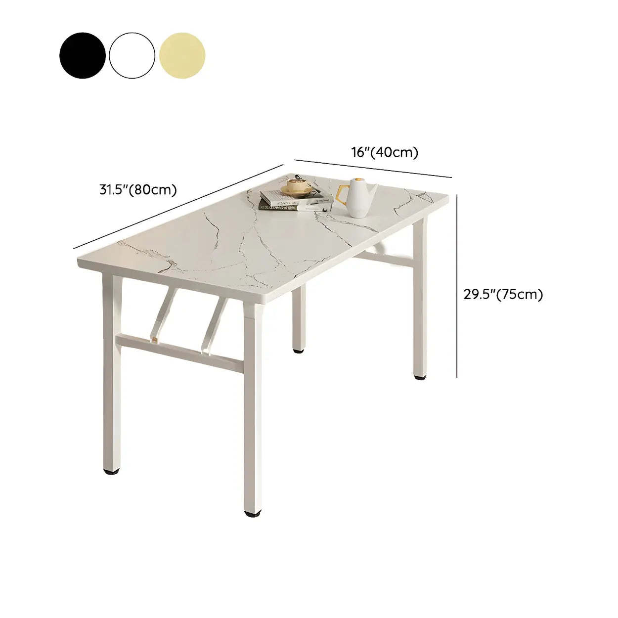 Modern Rectangular Folding Dining Table