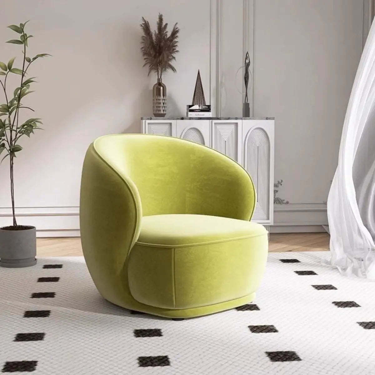 Fade Resistant Flannel Sloped Arm Pine Frame Chair