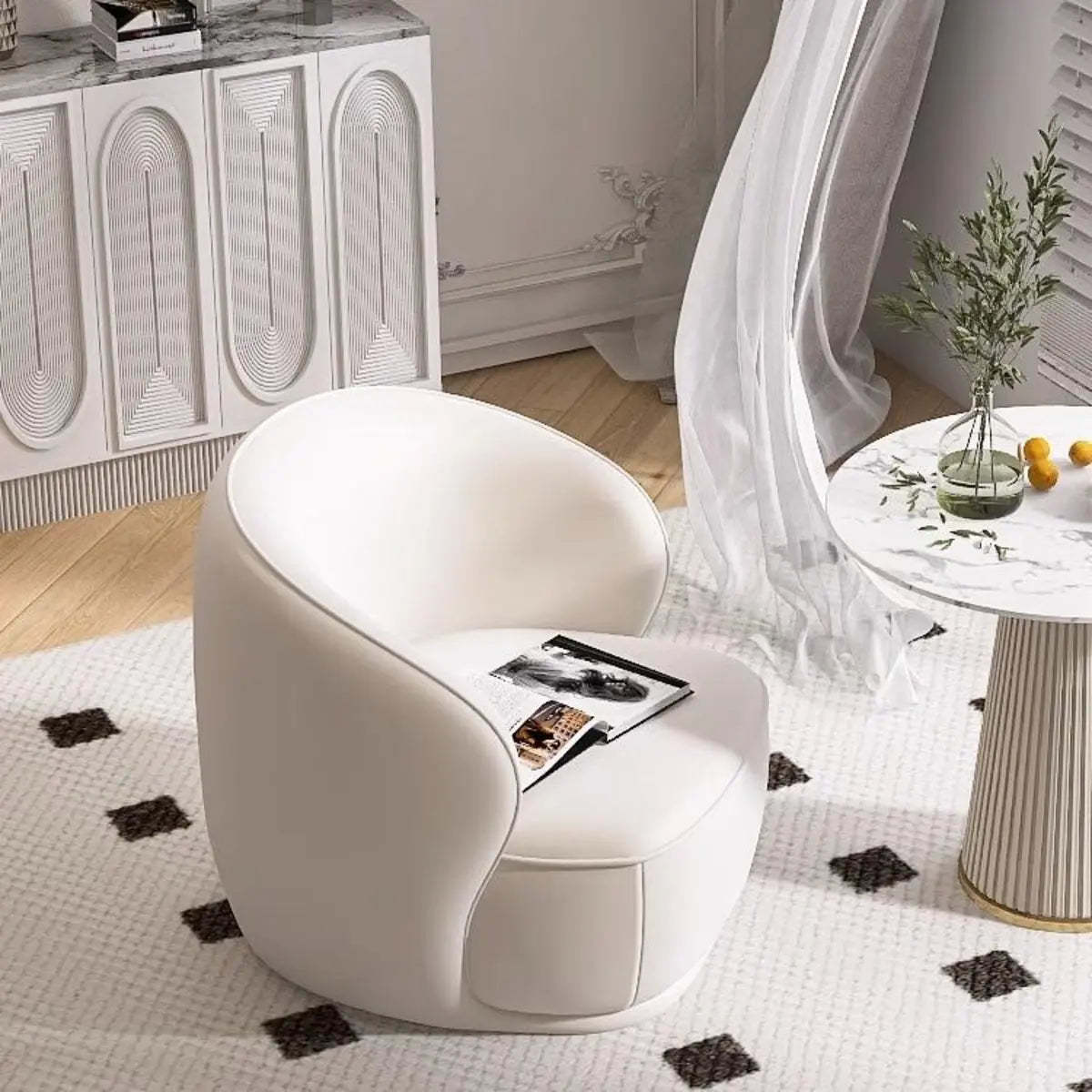 Fade Resistant Flannel Sloped Arm Pine Frame Chair