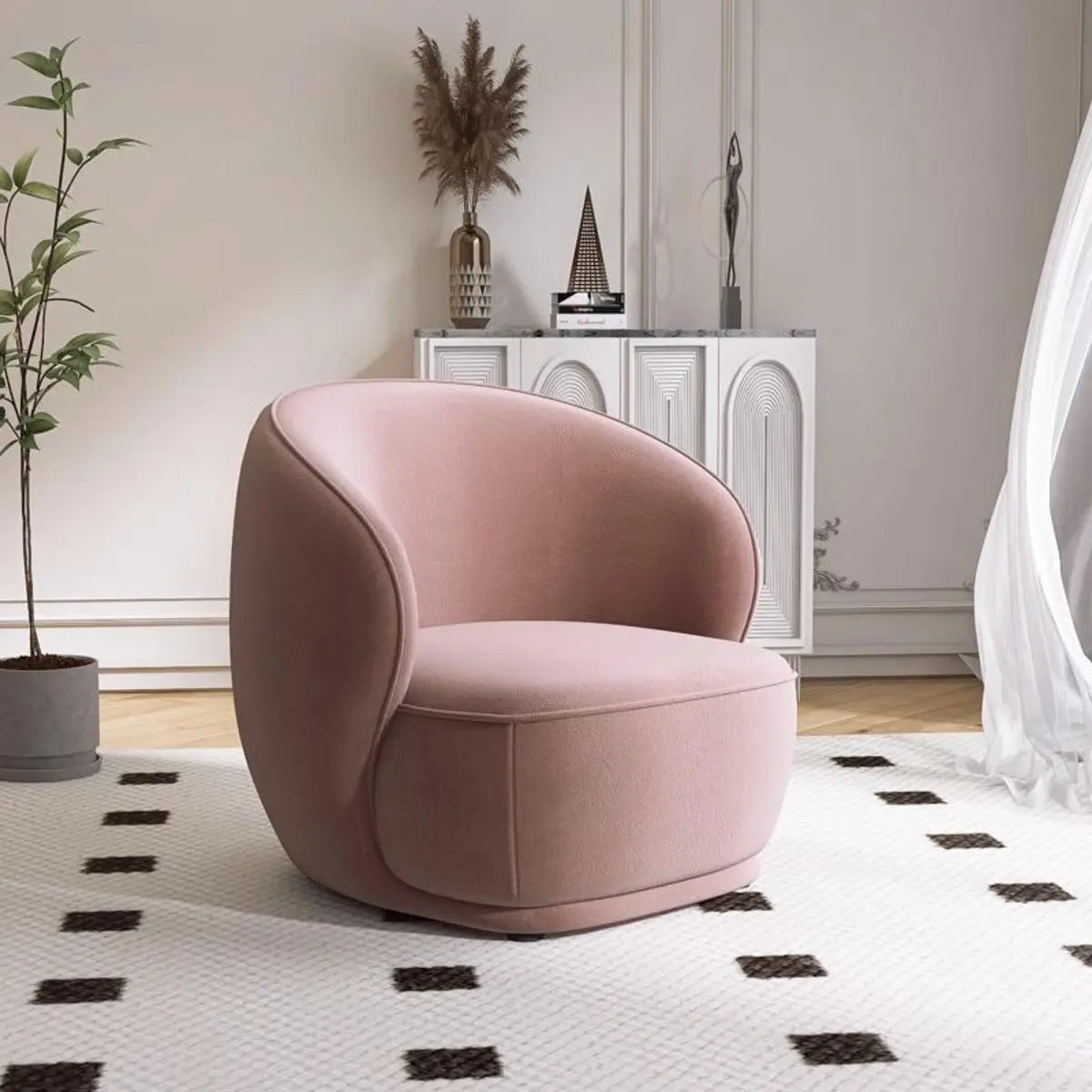 Fade Resistant Flannel Sloped Arm Pine Frame Chair
