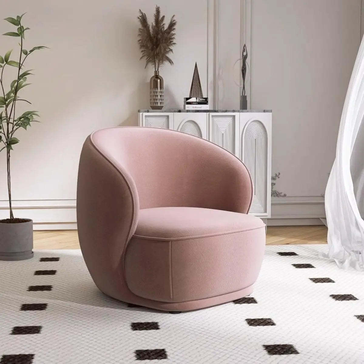 Fade Resistant Flannel Sloped Arm Pine Frame Chair