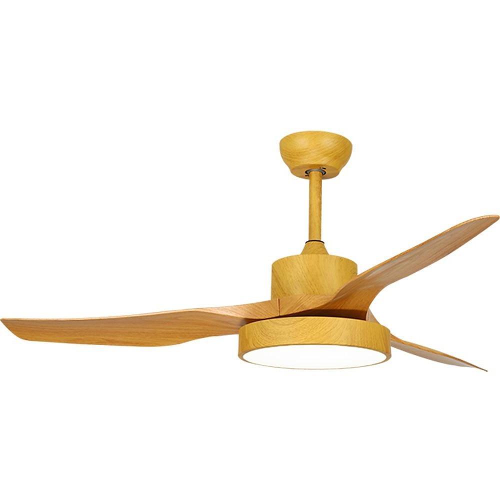3-Blade Rustic Ceiling Fans with LED Light-Lighom