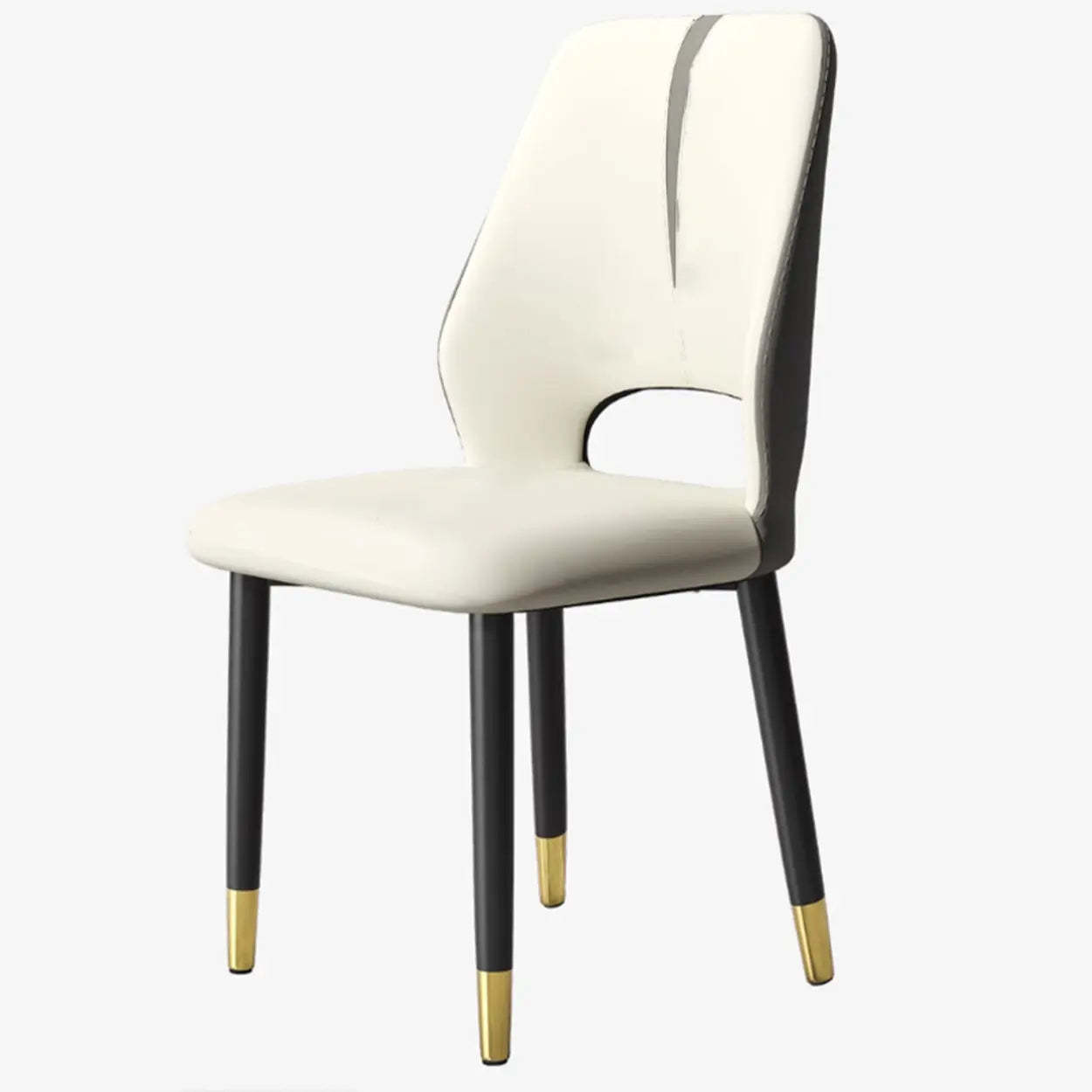Faux Leather Dining Side Chair with Felt Pads