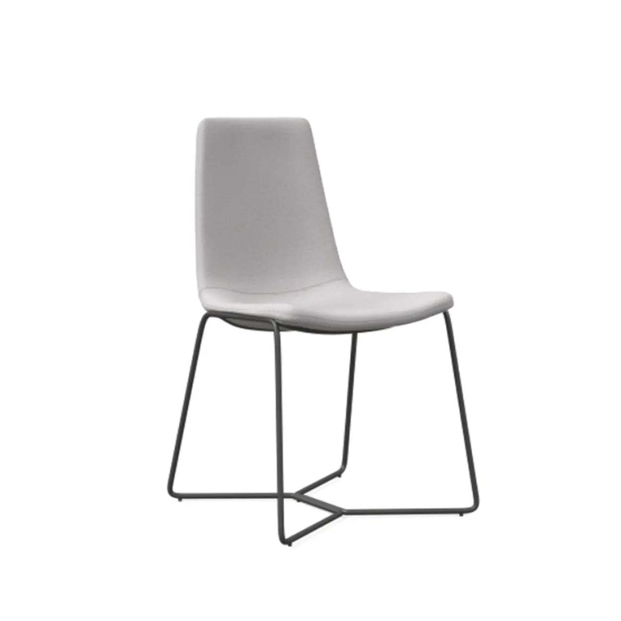 Luxury upholstered faux gray office chairs
