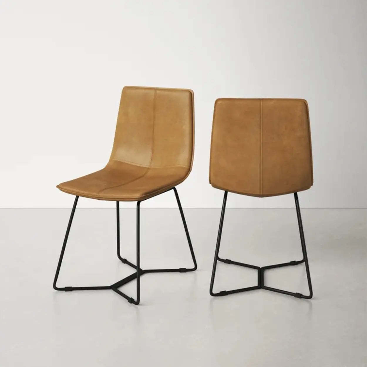 Faux Leather Upholstered Armless Dining Chair