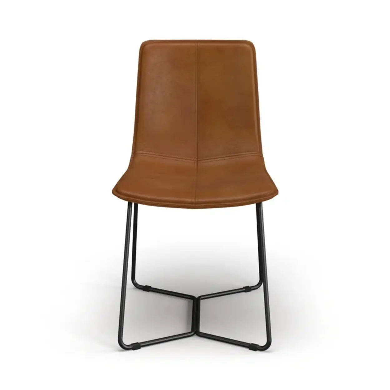 Faux Leather Upholstered Armless Dining Chair