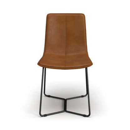 Faux Leather Upholstered Armless Dining Chair