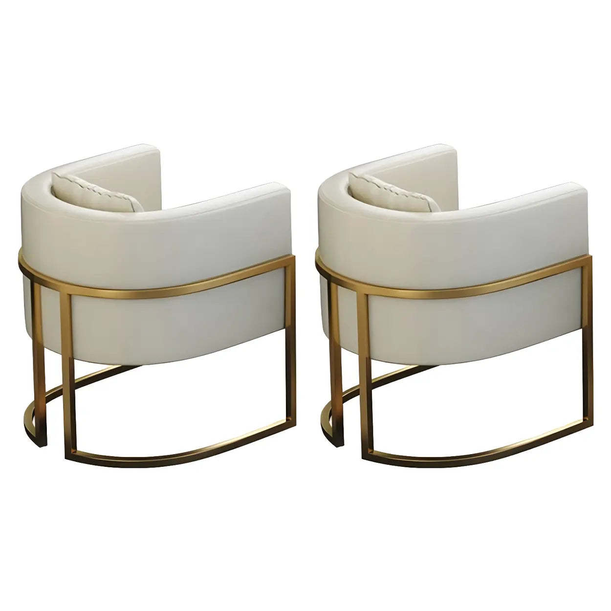 Faux Leather Arm Dining Chair