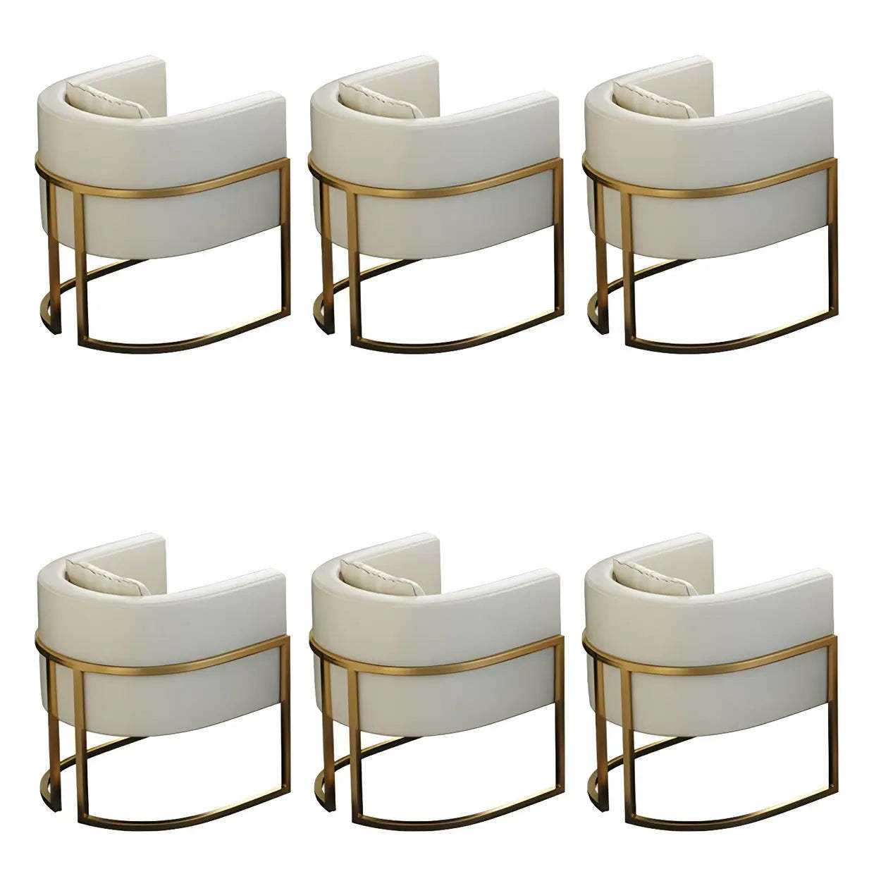 Faux Leather Arm Dining Chair