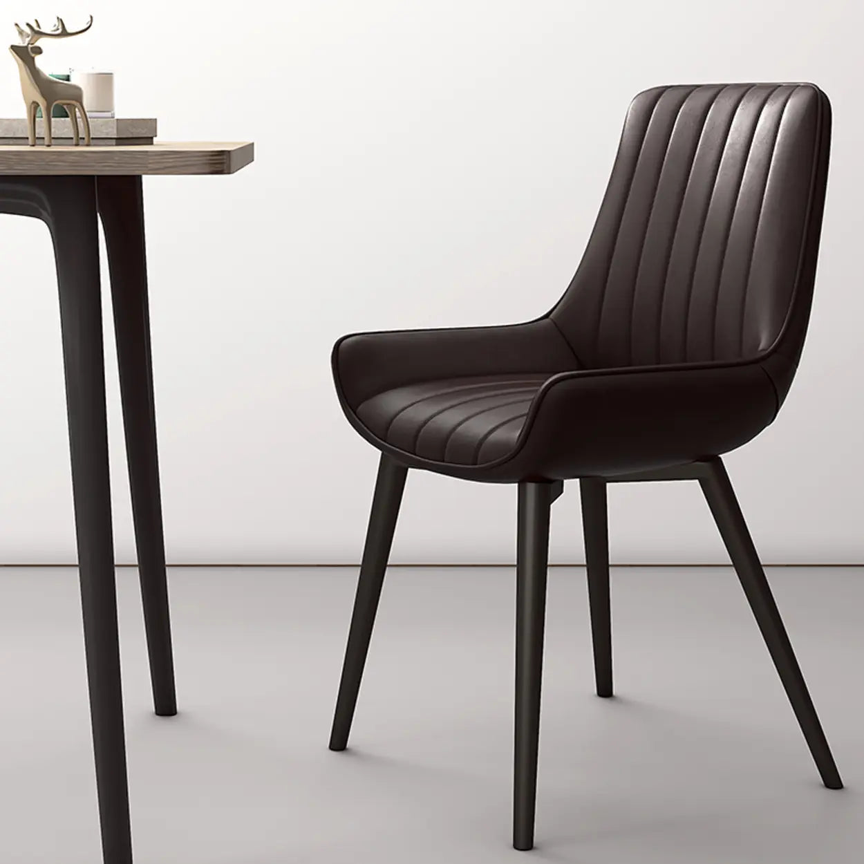 Faux Leather Parsons Dining Chair