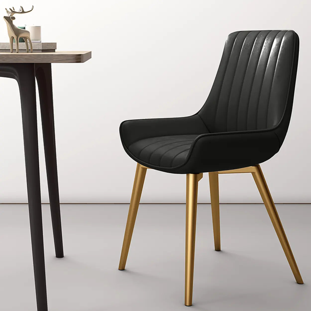 Faux Leather Parsons Dining Chair