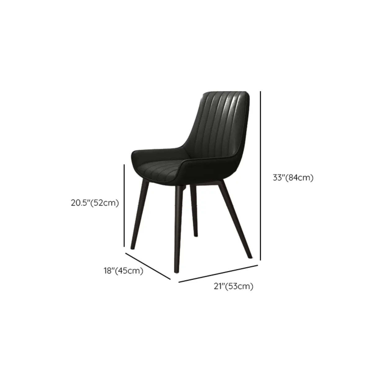 Faux Leather Parsons Dining Chair