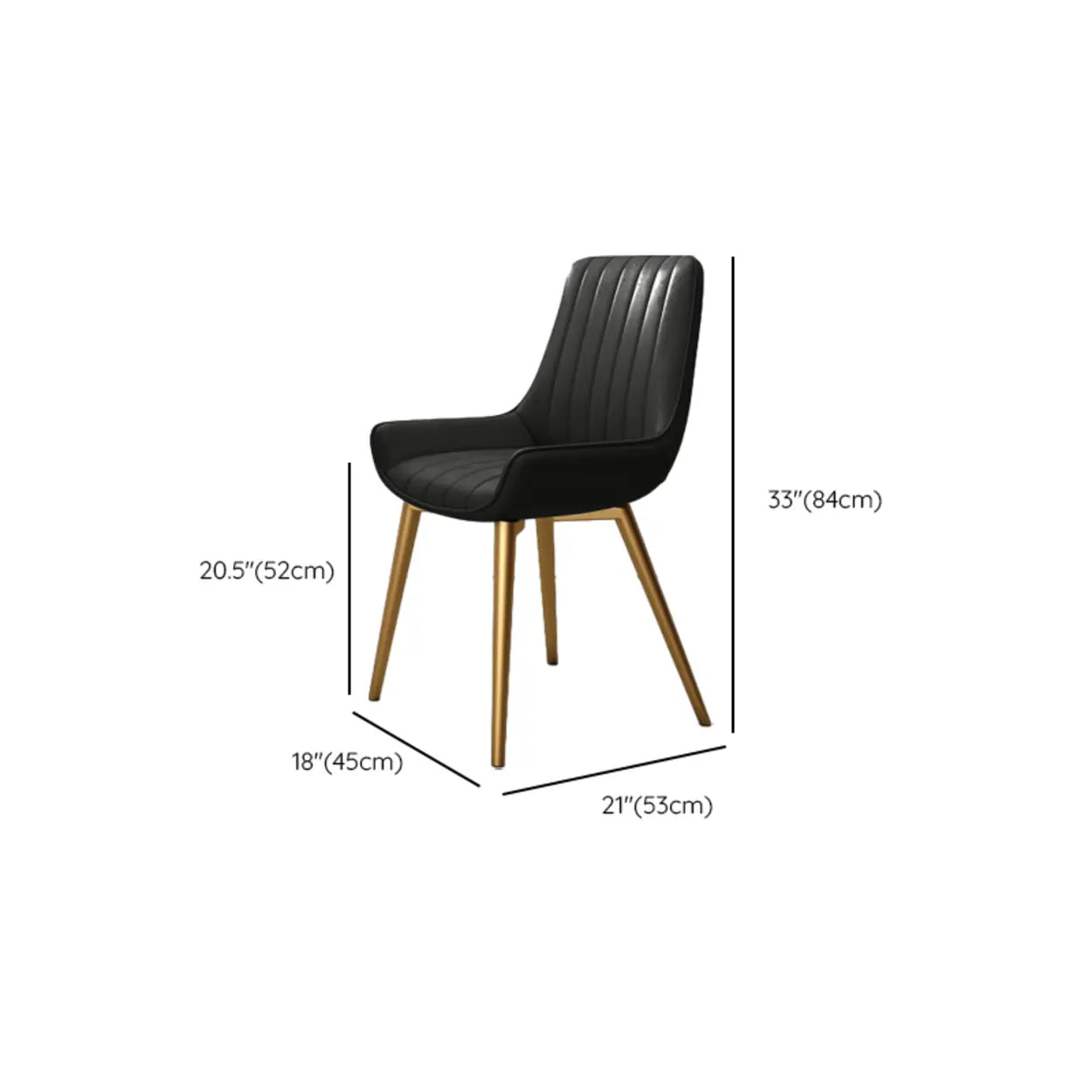 Faux Leather Parsons Dining Chair