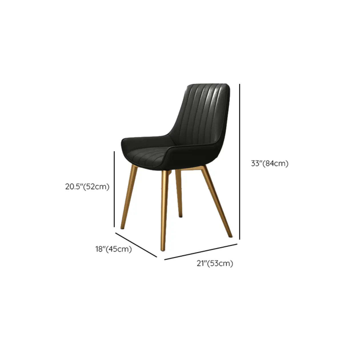 Faux Leather Parsons Dining Chair