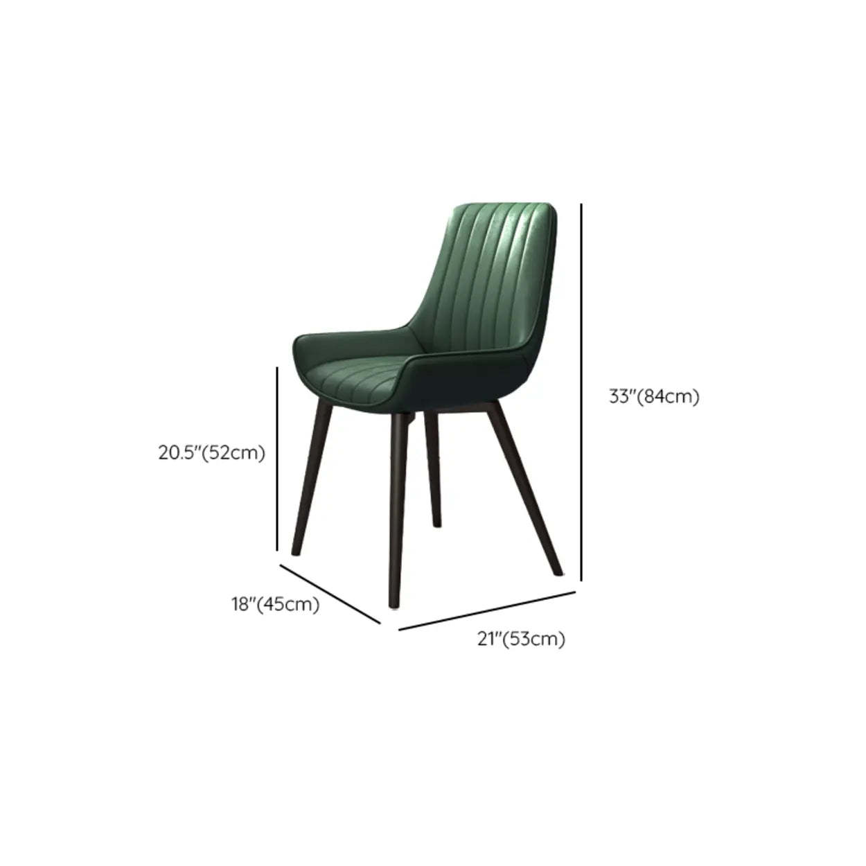 Faux Leather Parsons Dining Chair