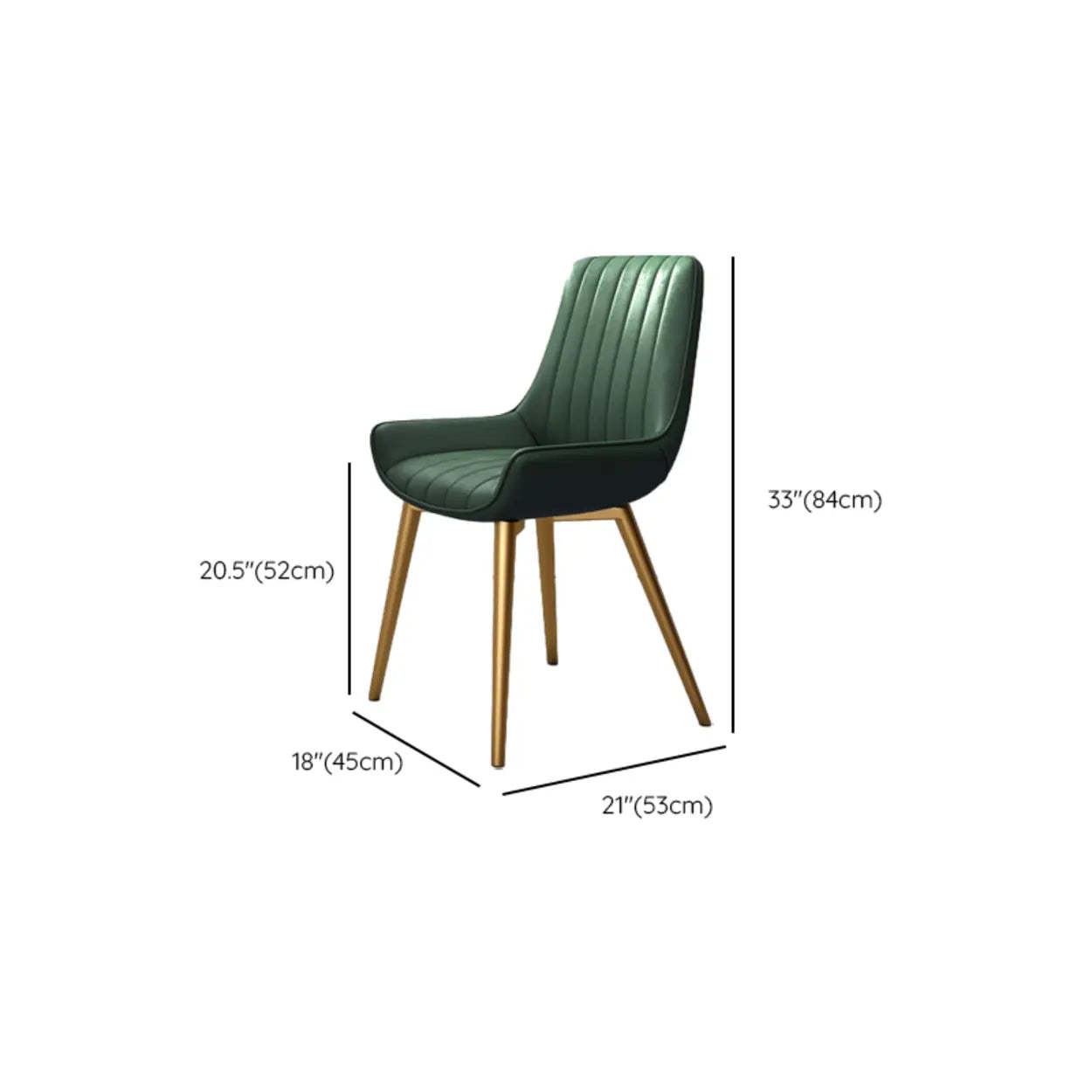 Faux Leather Parsons Dining Chair