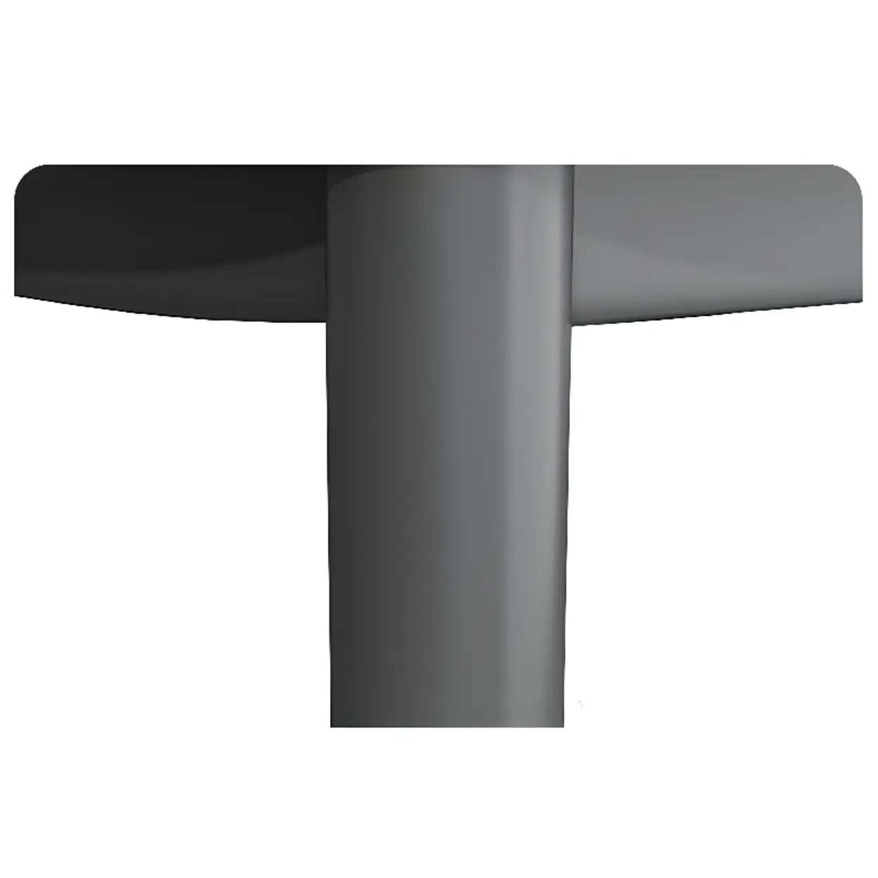 Faux Leather Solid Back Arm Dining Chair