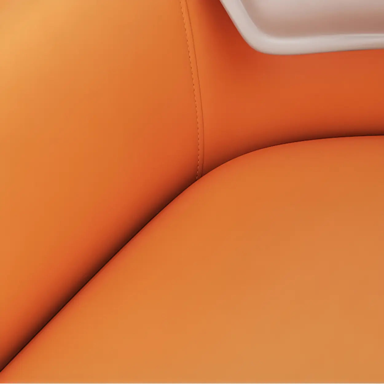 Faux Leather Solid Back Arm Dining Chair