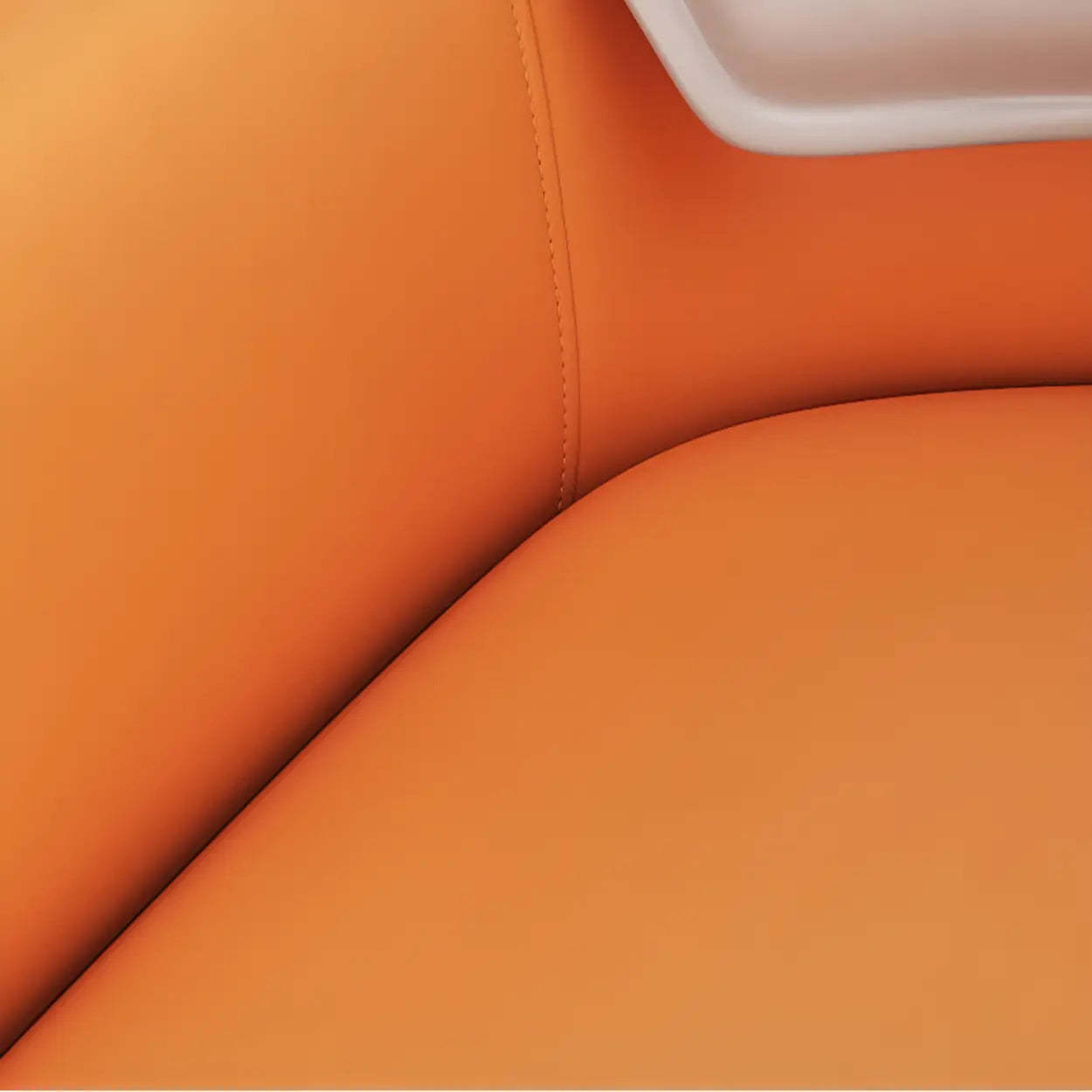 Faux Leather Solid Back Arm Dining Chair
