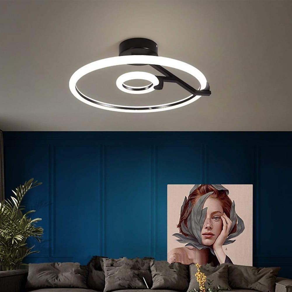 Rings Flush Mount Ceiling Light Abitrary LED Light-Lighom