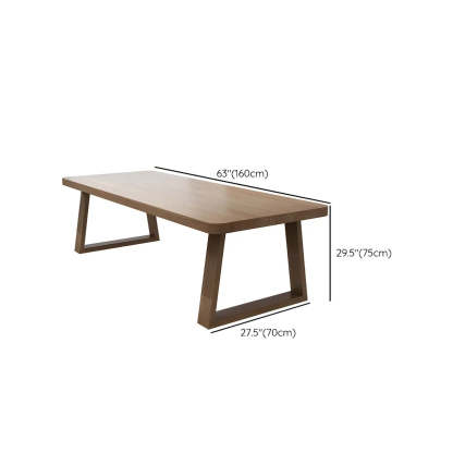 Pine Wood Multi-Person Sled Writing Desk