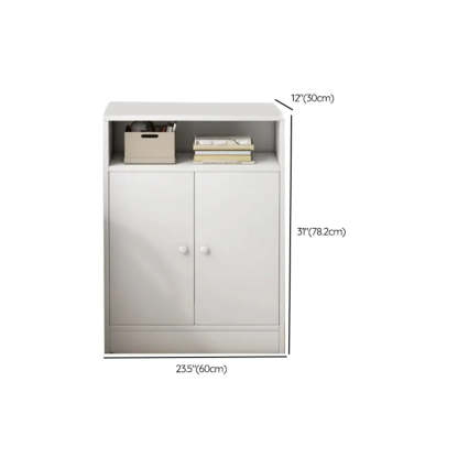 Closed Wood Cube Organizer Bookcase