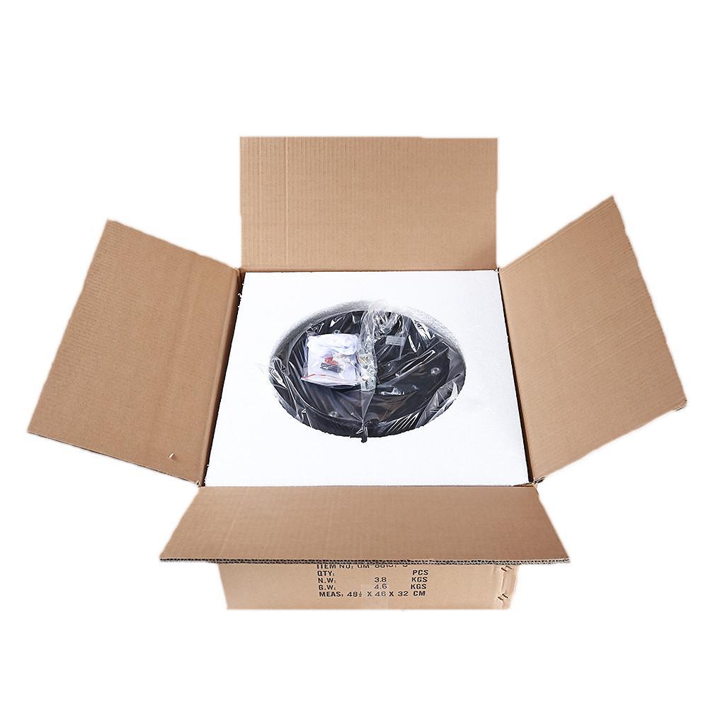 Industrial Glass Foyer Chandelier with 3 Lights-Lighom