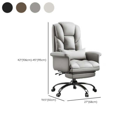 Adjustable Ergonomic Leather Office Chair