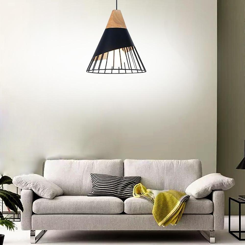 Rustic Conical Lantern LED Modern Kitchen Island Pendant