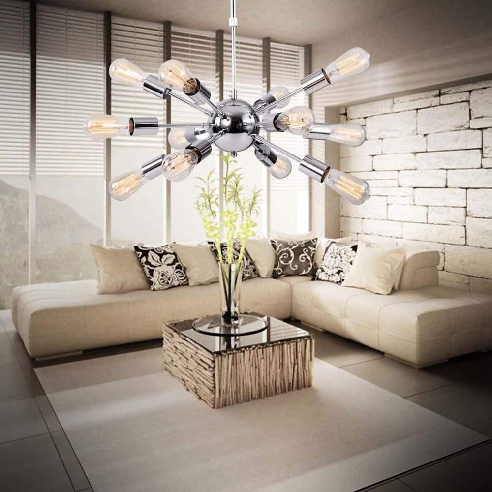 Modern Sputnik Kitchen Dining Chandelier, 12-Bulb