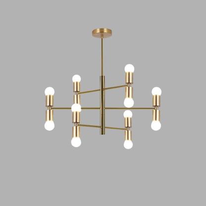 6 Lights LED Modern Sputnik Chandelier Pendant Light Hanging Lamp-Lighom