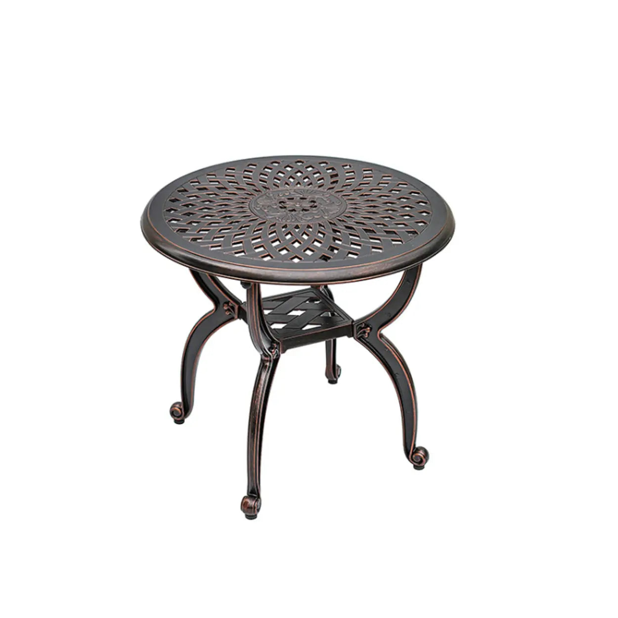 UV-Resistant Metal Frame Outdoor Coffee Table