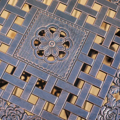 UV-Resistant Metal Frame Outdoor Coffee Table