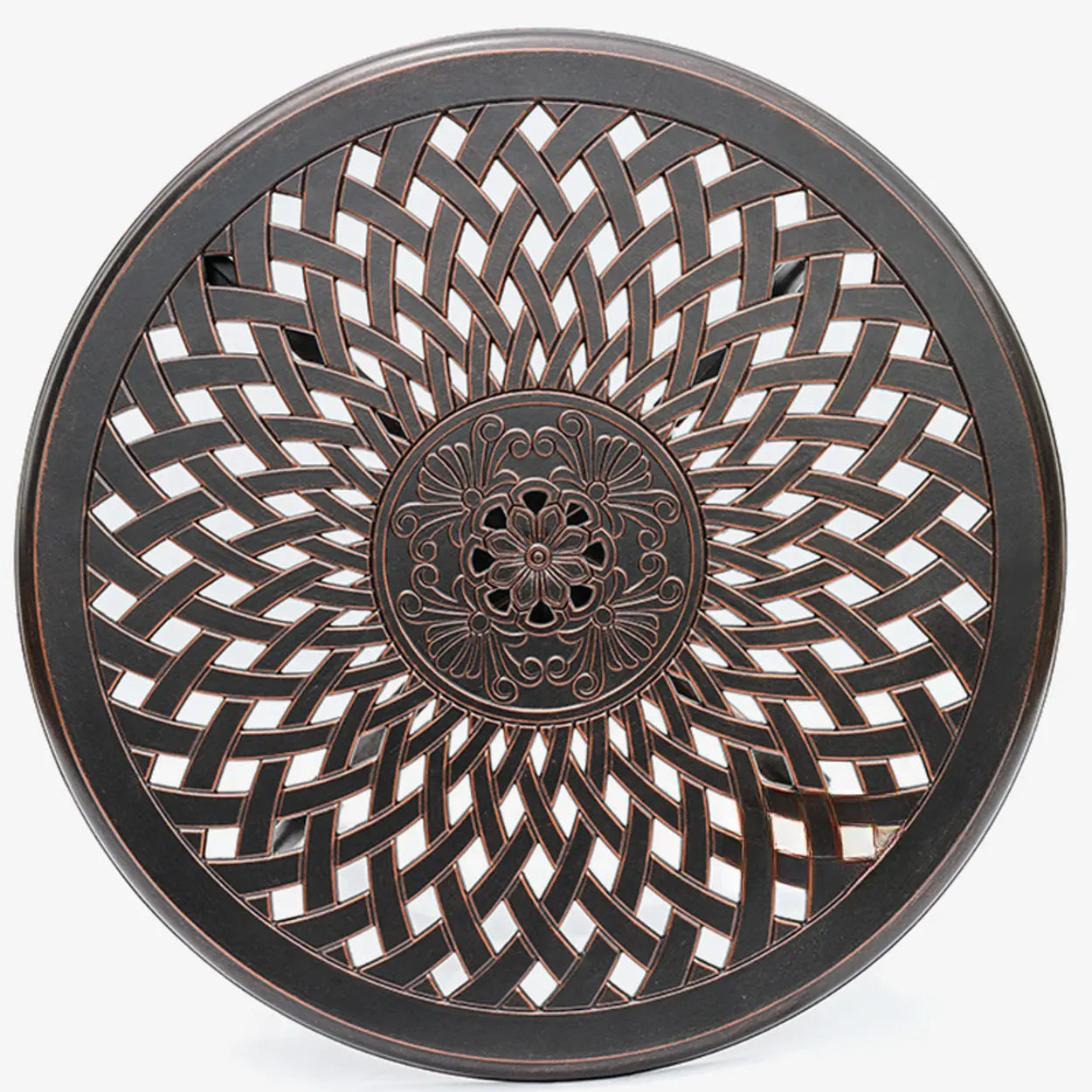 UV-Resistant Metal Frame Outdoor Coffee Table