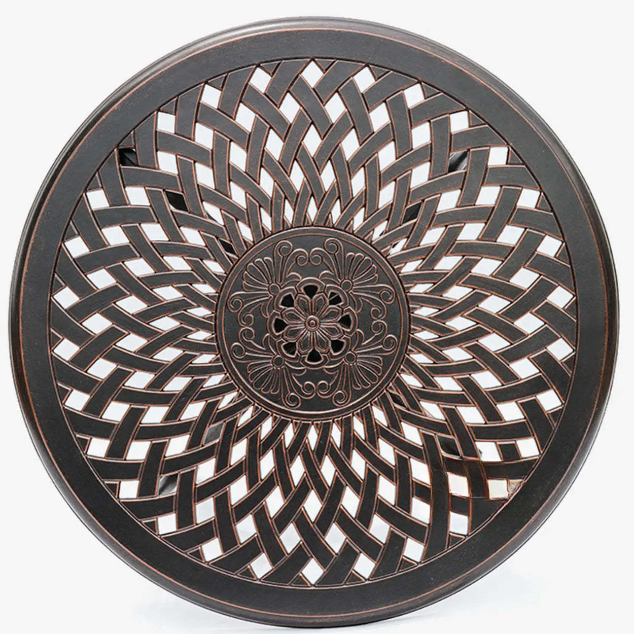 UV-Resistant Metal Frame Outdoor Coffee Table