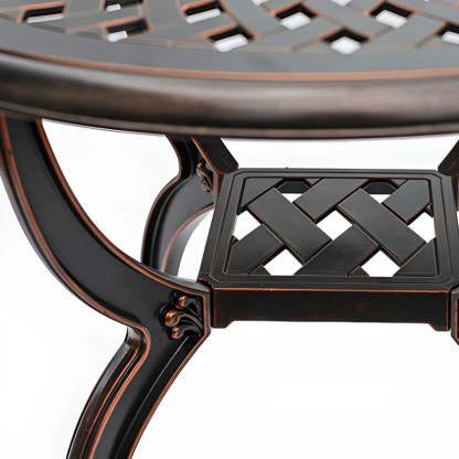 UV-Resistant Metal Frame Outdoor Coffee Table