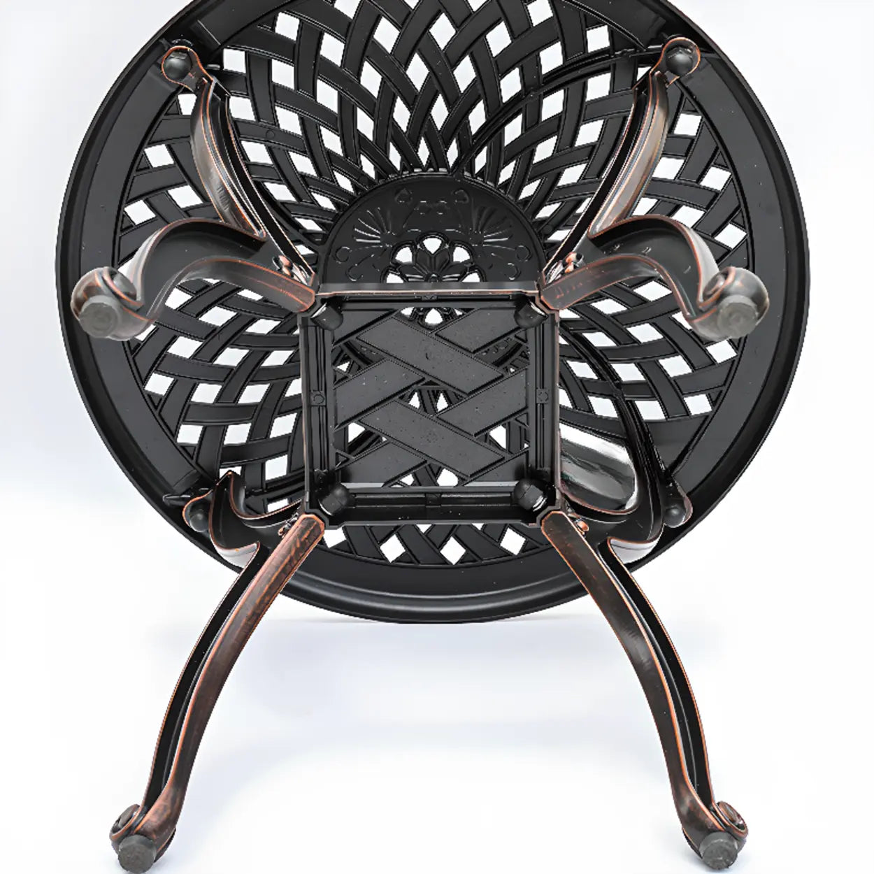 UV-Resistant Metal Frame Outdoor Coffee Table