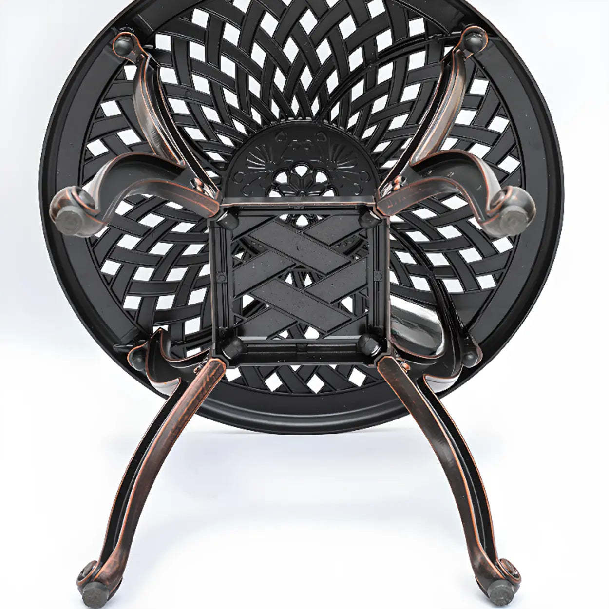 UV-Resistant Metal Frame Outdoor Coffee Table